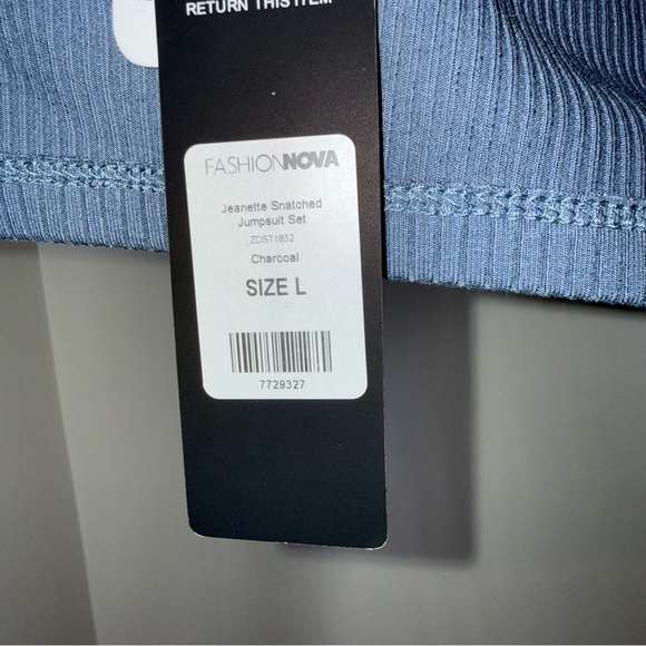 🖤Fashion Nova Blue Jeanette Ribbed Women's Shrug - Picture 7 of 7